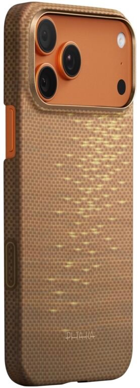 Pitaka Ultra-Slim Case Golden Glint iPhone 17 Pro