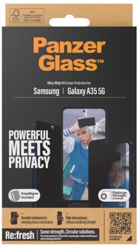 PanzerGlass Privacy Samsung Galaxy A35 5G s instalačním rámečkem