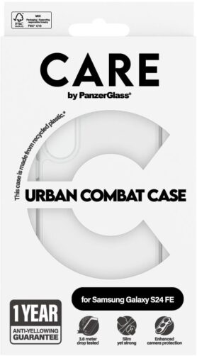 PanzerGlass CARE kryt Samsung Galaxy S24 FE Urban Combat čirý