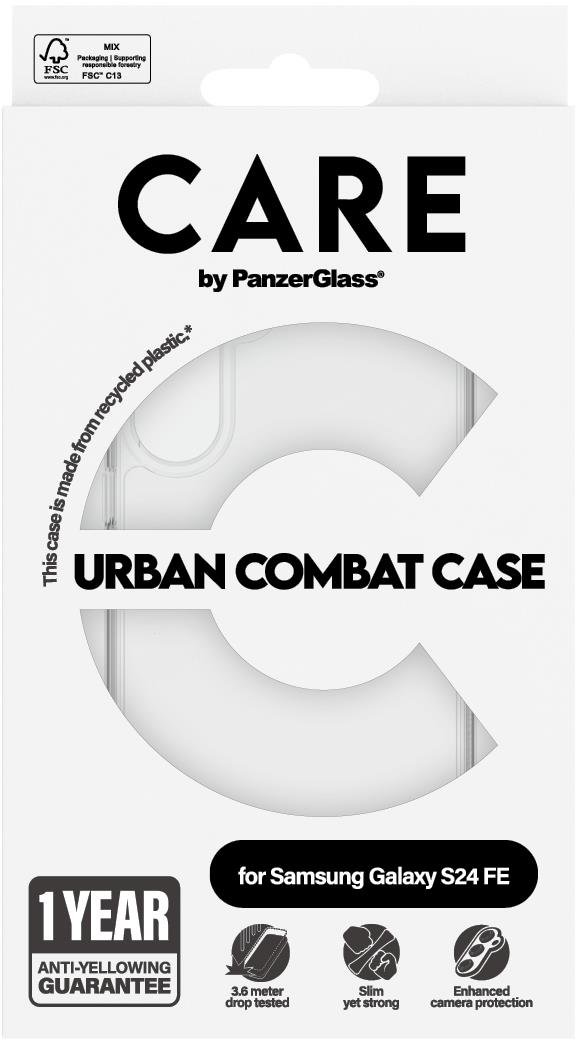 PanzerGlass CARE kryt Samsung Galaxy S24 FE Urban Combat čirý