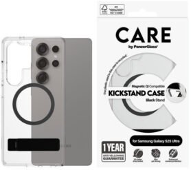 PanzerGlass CARE kryt Samsung Galaxy S25 Ultra čirý/černý Kickstand & QI