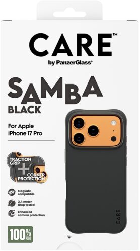 PanzerGlass CARE kryt Apple iPhone 17 Pro MagSafe Samba Black