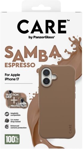 PanzerGlass CARE kryt Apple iPhone 17 MagSafe Samba Espresso