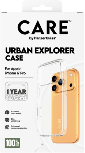 PanzerGlass CARE kryt Apple iPhone 17 Pro Urban čirý