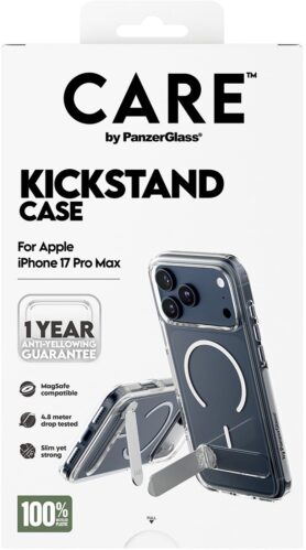 PanzerGlass CARE kryt Apple iPhone 17 Pro Max Kickstand stříbrný/bílý MagSafe