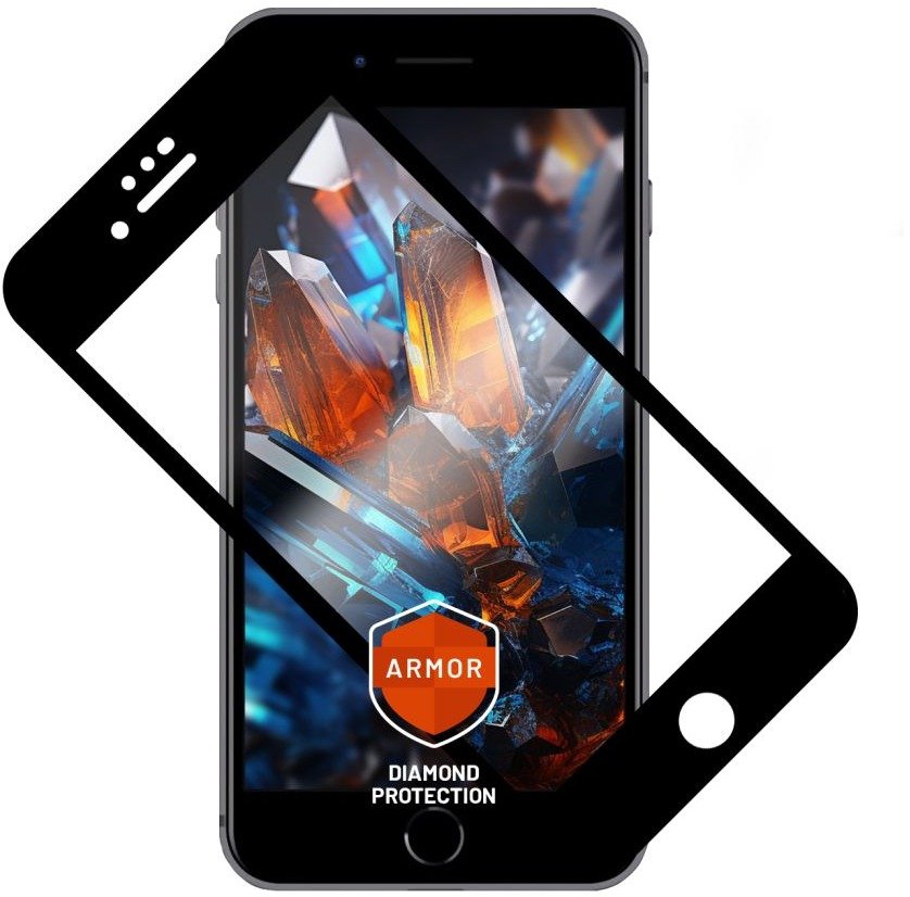 FIXED Armor s aplikátorem pro Apple iPhone 7/8/SE (2020/2022) černé