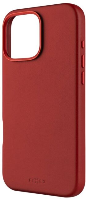 FIXED MagLeather s podporou MagSafe pro Apple iPhone 16 Pro Max červený