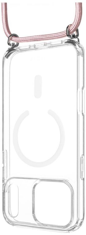 FIXED MagPure Neck s růžovou šňůrkou na krk pro Apple iPhone 17 Pro Max