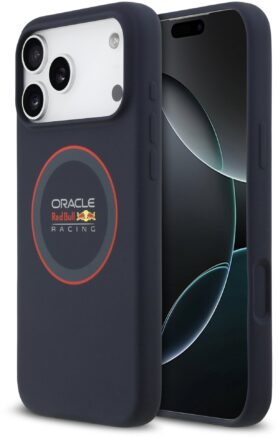 Red Bull Silicone Red Ring MagSafe Zadní Kryt pro iPhone 17 Pro Max Navy