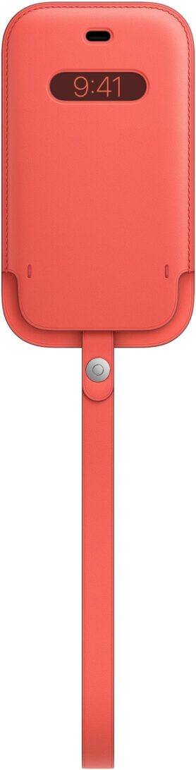 Apple iPhone 12 mini Kožený návlek s MagSafe citrusově růžový