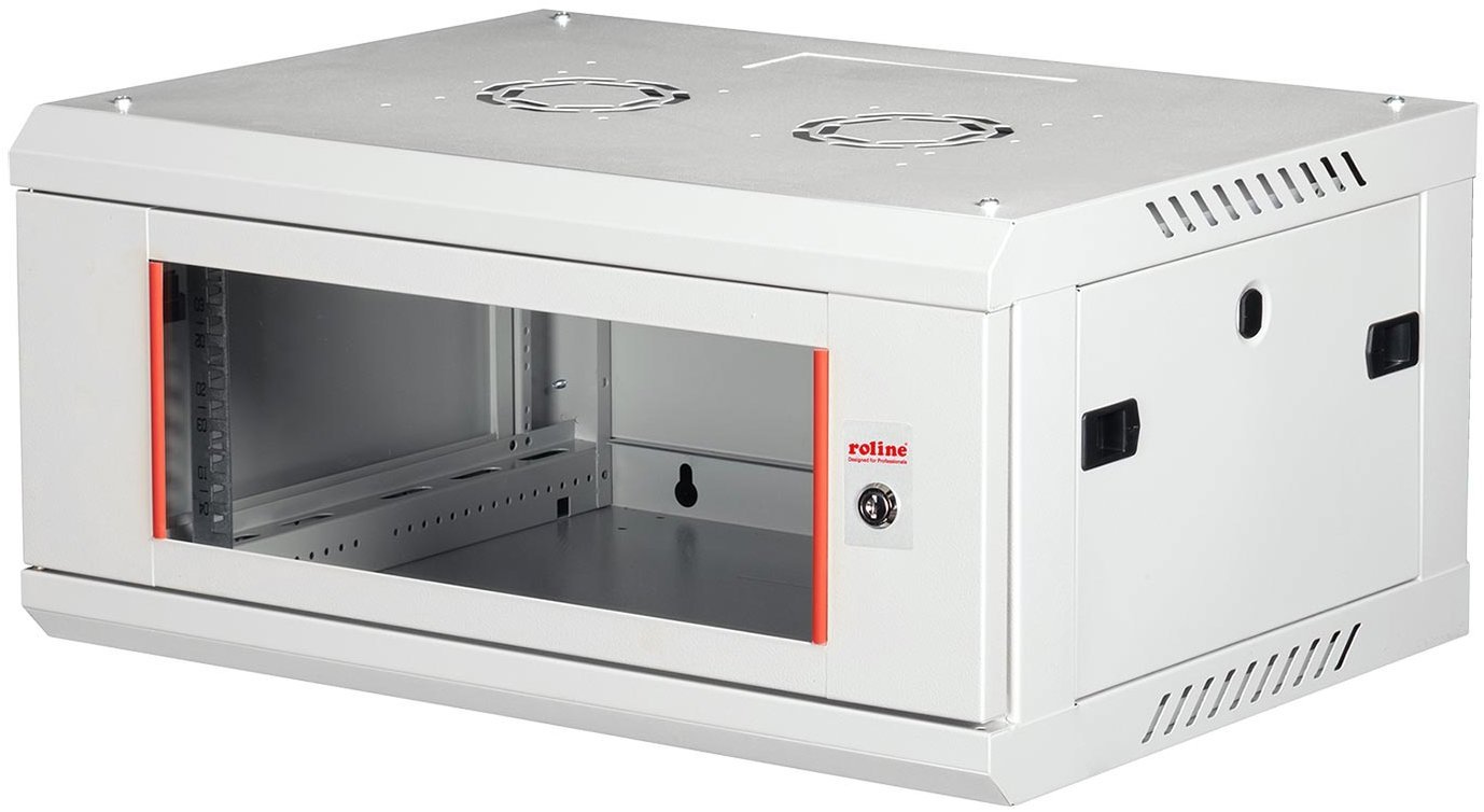 ROLINE 19'' rozvaděč 4U, závěsný, Basic Plus, š. 600, h. 450, šedý