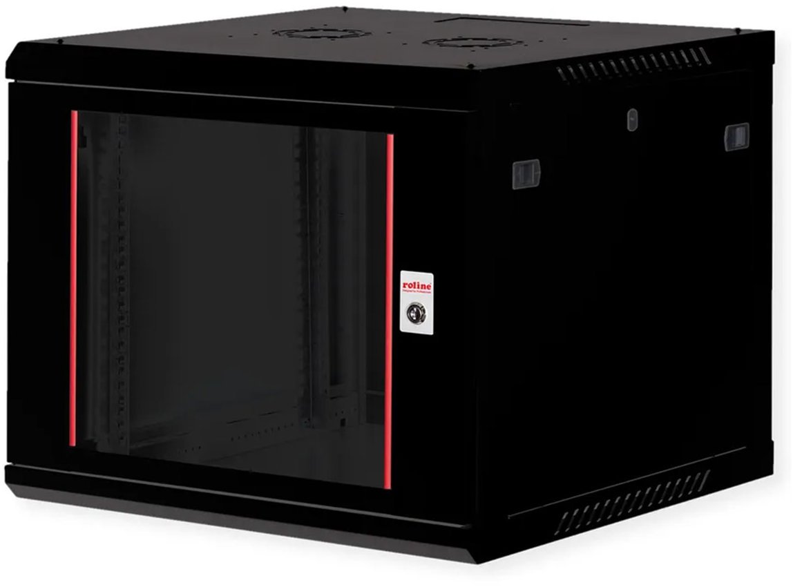 ROLINE 19'' rozvaděč 9U závěsný, Basic Plus 600 × 600 mm, černý