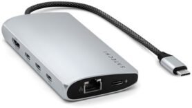 Satechi USB-C MultiPort Adaptér 8K s Ethernetem V3 - Stříbrná