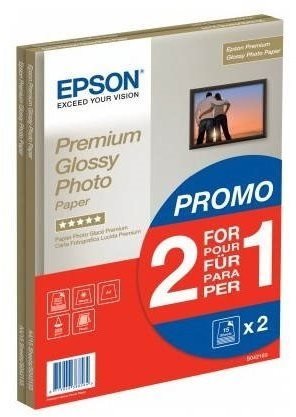 Epson Premium Glossy Photo A4 15 list + druhé balení papíru zdarma