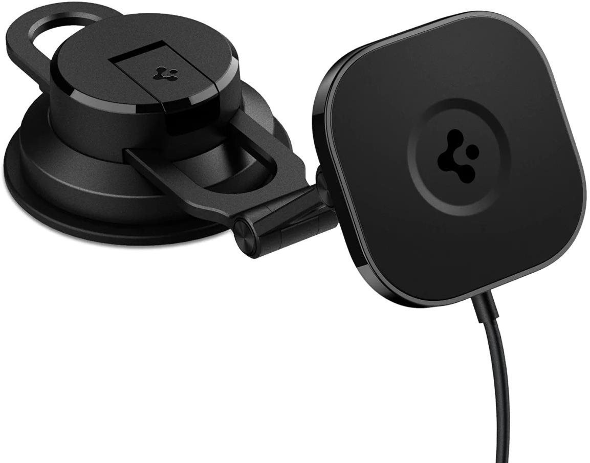 Spigen OneTap 3 Pro Wireless Car Charger Mount MagSafe Dashboard/Windshield ITS35W-3 Black