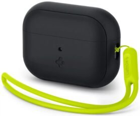 Spigen Case Silicone Fit Black Strap Phantom Green AirPods Pro (2nd Gen)