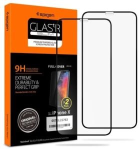 Spigen Glass FC 2 Pack Black iPhone 11 Pro/XS/X