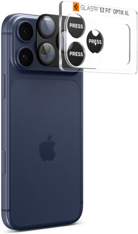 Spigen Glass tR EZ Fit Optik Pro XL 1 Pack Black iPhone 17 Pro