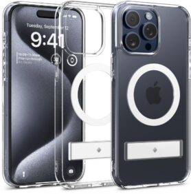 Spigen Caseology Capella MagSafe Kickstand Clear White iPhone 15 Pro
