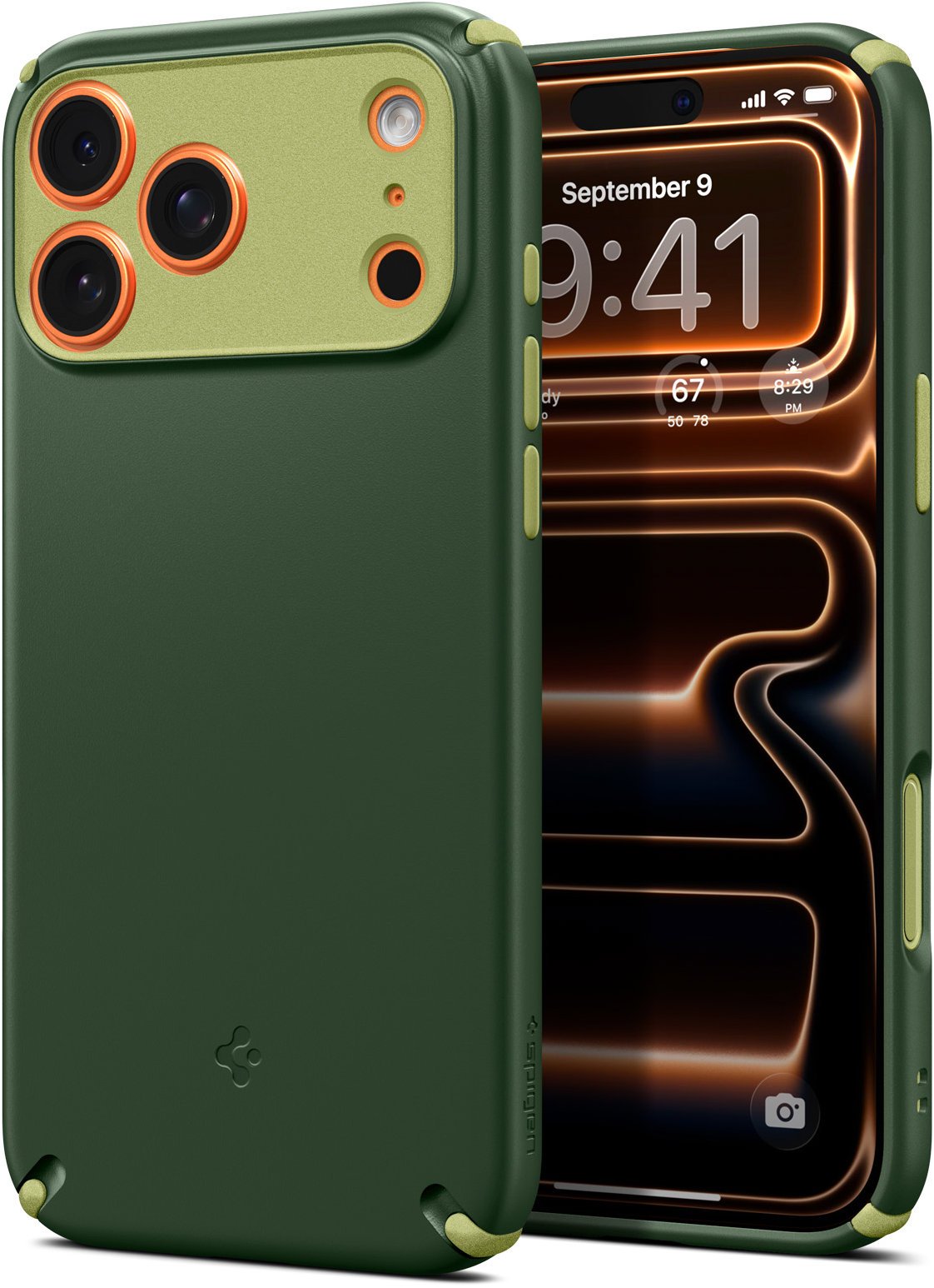 Spigen Nano Pop Hybrid MagSafe Avo green iPhone 17 Pro Max