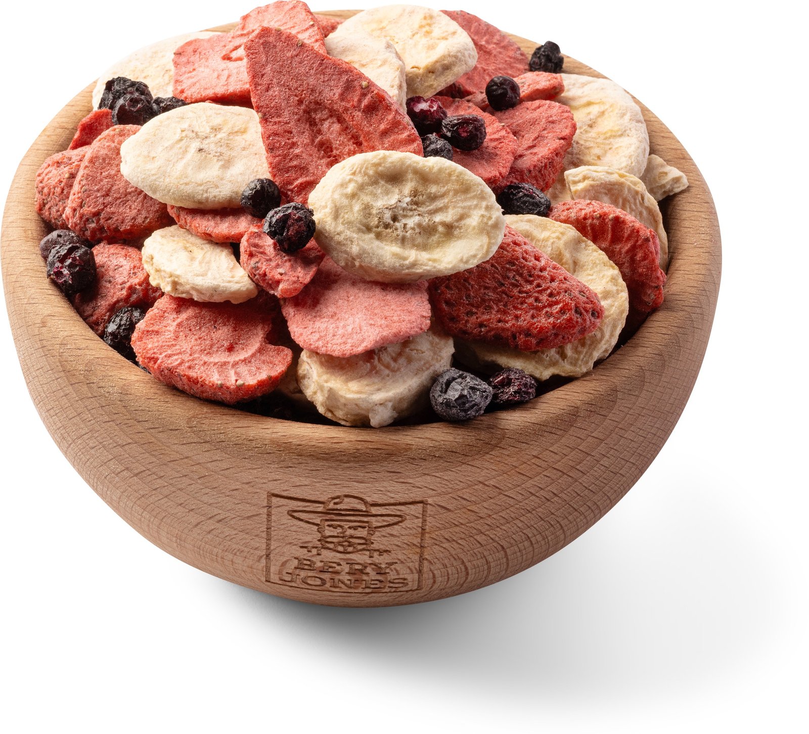 Bery Jones Směs lyofilizovaného ovoce - jahoda, banán a borůvka 100g