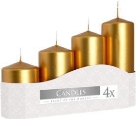 BISPOL Adventní Stupňovité Metalická Zlatá 105g / 135g / 170g / 200g