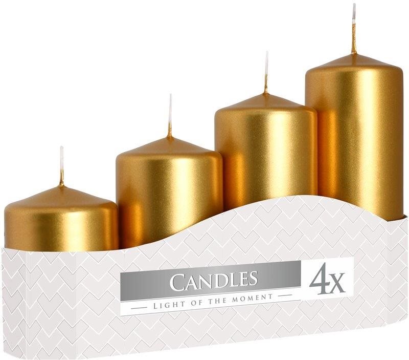 BISPOL Adventní Stupňovité Metalická Zlatá 105g / 135g / 170g / 200g