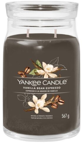 YANKEE CANDLE Signature sklo 2 knoty Vanilla Bean Espresso 567 g