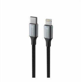 Swissten datový kabel Textile II USB-C / Lightning 1.5m černý