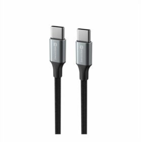 Swissten datový kabel Textile II USB-C / USB-C 1.5m černý