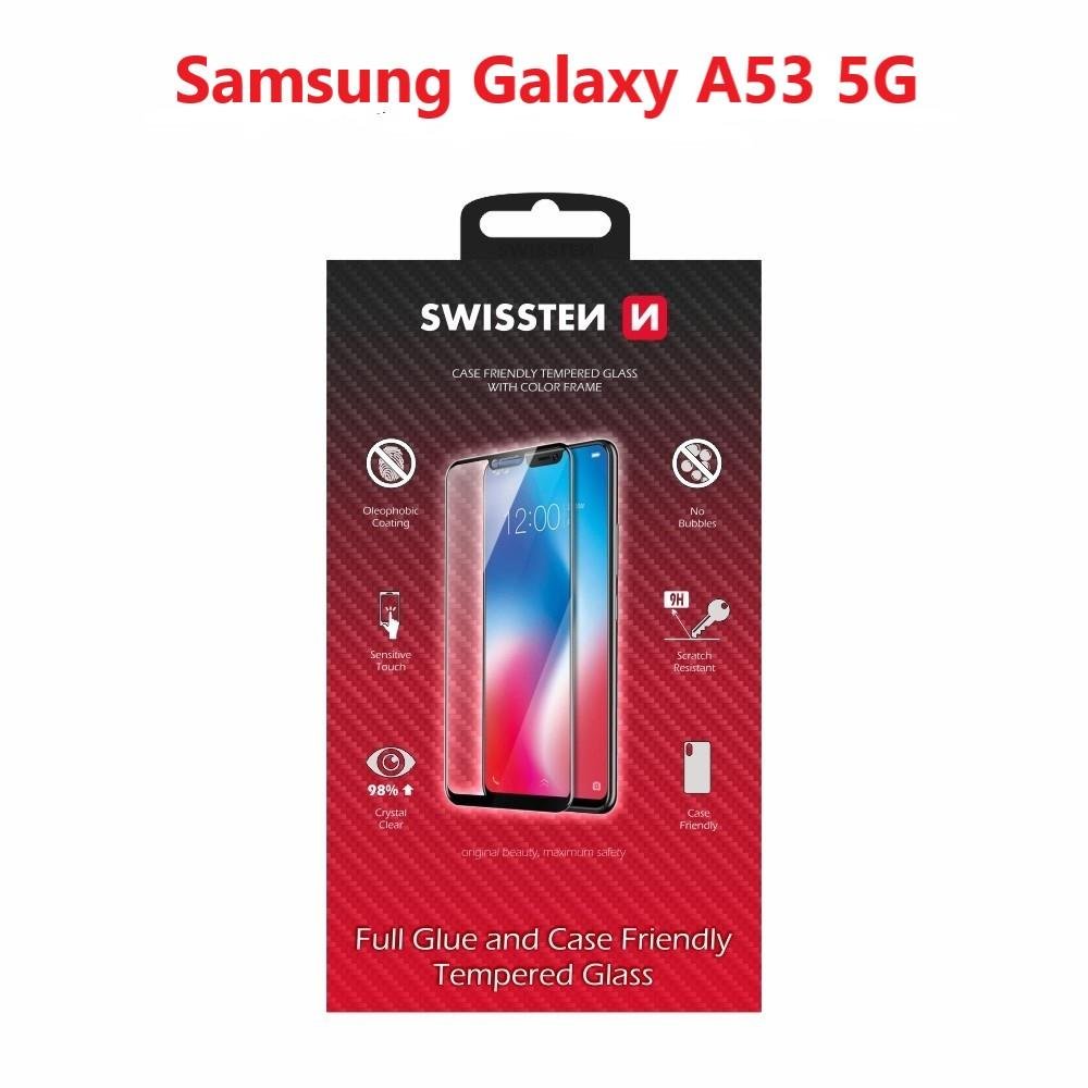 Swissten 3D Full Glue pro Samsung A536 Galaxy A53 5G černé