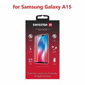 Swissten 3D Full Glue Samsung Galaxy A15 černé