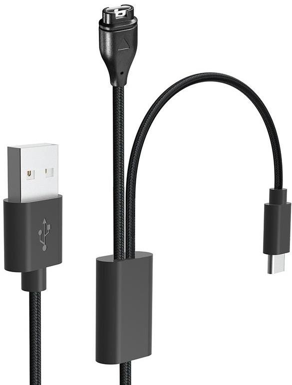 Tactical USB Nabíjecí a Datový Kabel 2v1 pro Garmin Fenix 7 + USB-C