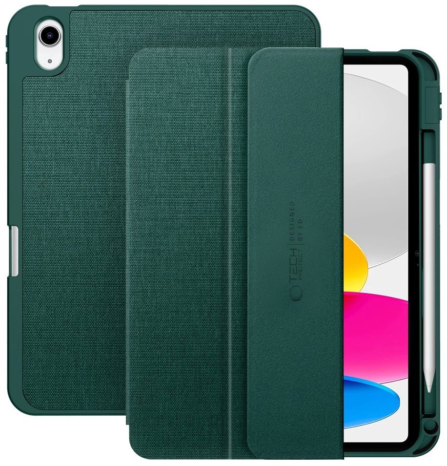 Tech-Protect SC Pen Canvas pouzdro na iPad 10.9'' 10gen 2022 / 11'' 11gen 2025, zelené