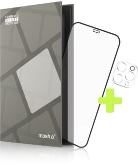 Tempered Glass Protector rámečkové pro iPhone 12 Pro Max + sklo na kameru (Case Friendly)