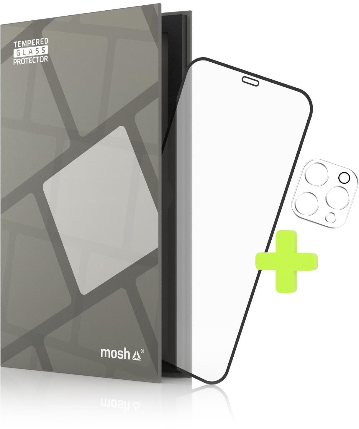 Tempered Glass Protector rámečkové pro iPhone 12 Pro Max + sklo na kameru (Case Friendly)