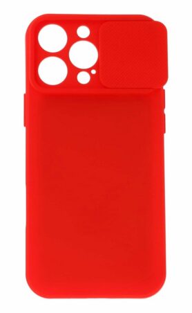 TopQ Camshield Soft na iPhone 16 Pro červený