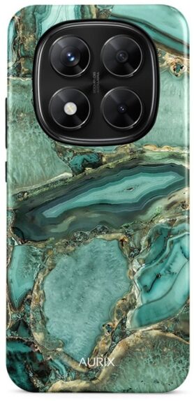 TopQ Kryt AURIX Xiaomi Redmi Note 14 Pro 5G pevný Emerald Glow 136521