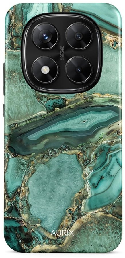 TopQ Kryt AURIX Xiaomi Redmi Note 14 Pro 5G pevný Emerald Glow 136521