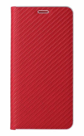 TopQ Pouzdro Xiaomi Redmi Note 14 Pro+ 5G knížkové Luna Carbon Book červené 136985