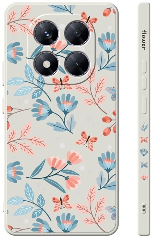 TopQ Kryt Design Xiaomi Redmi Note 14 Pro+ 5G Romantické kvítky 136993