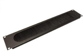 VALUE 19" kabelový vstup 2U, kartáčový, černý