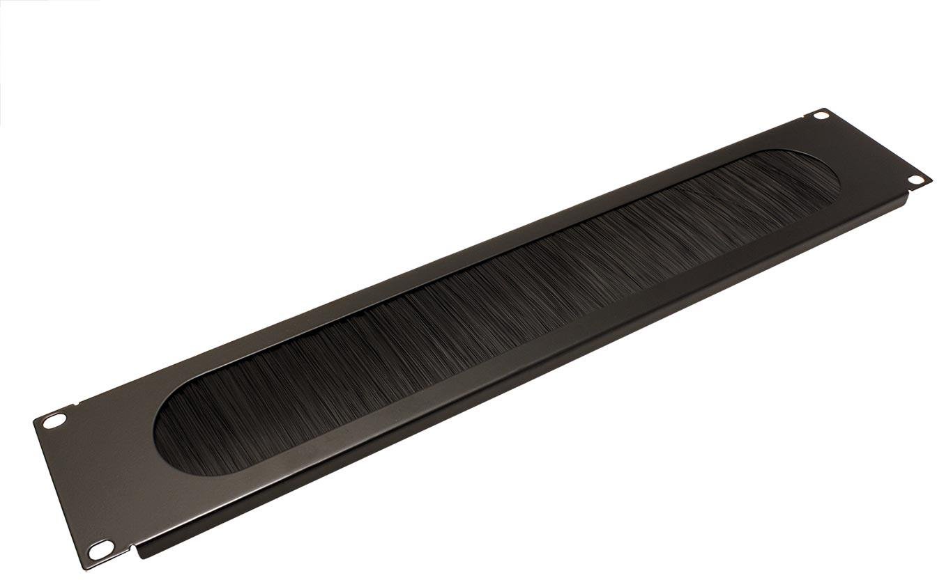 VALUE 19" kabelový vstup 2U, kartáčový, černý