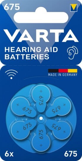 VARTA baterie do naslouchadel VARTA Hearing Aid Battery 675 6ks
