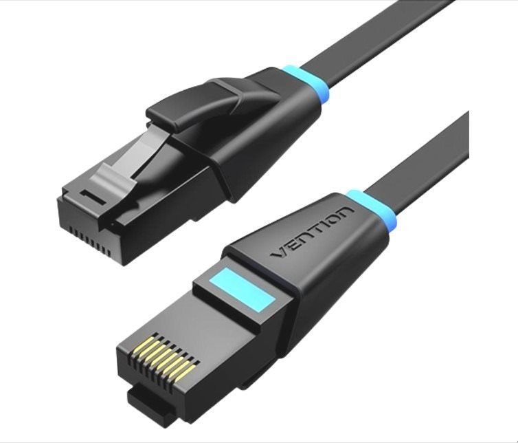 Vention Flat Cat.6 UTP Patch Cable 5M Black