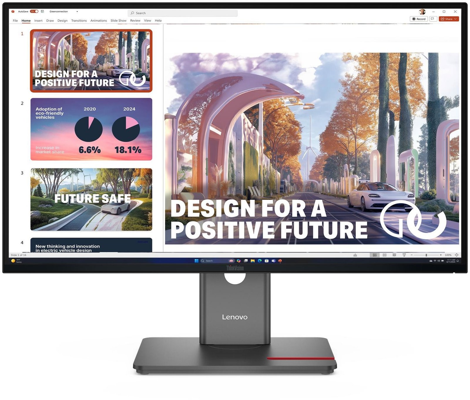 27" Lenovo ThinkVision P27QD-40