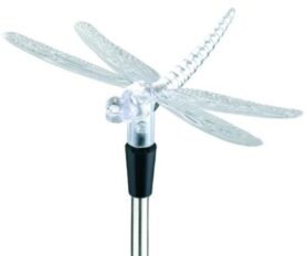 Entac zahradní solární lampa LED vážka 77 cm