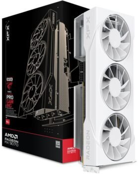 XFX Swift AMD Radeon RX 9070 OC White 16G 90mm Fan