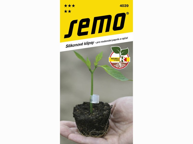 AgroBio Klipsy pro roubování paprik a rajčat (silikon) 5 ks