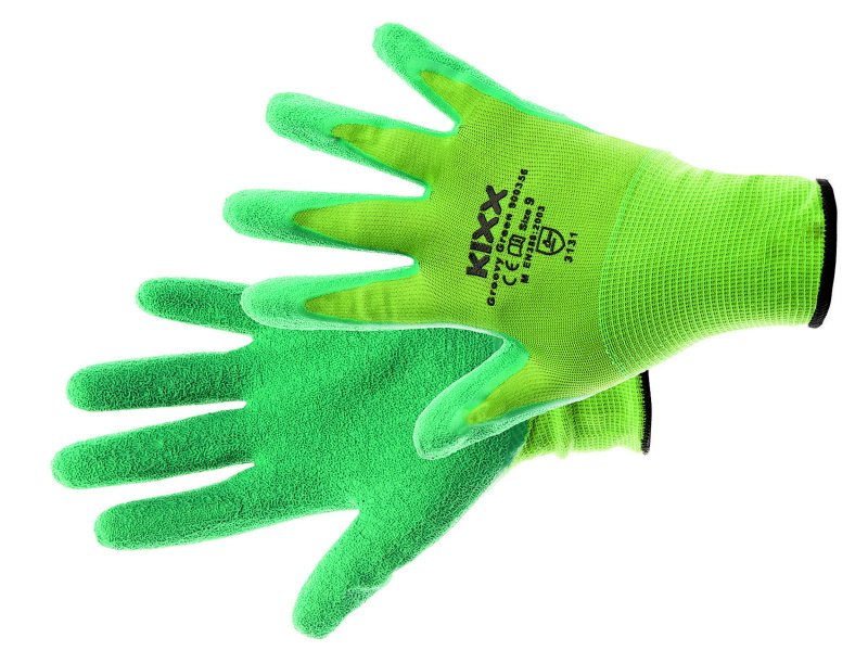 AgroBio Rukavice GROOVY GREEN 1 pár velikost 7
